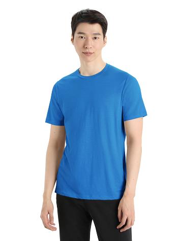 Lazurite Men's Icebreaker Merino Tech Lite II Short Sleeve Tee T Shirts | USA 1162BEXC